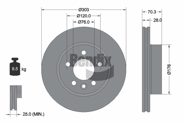 Brake Disc (BDS1540)