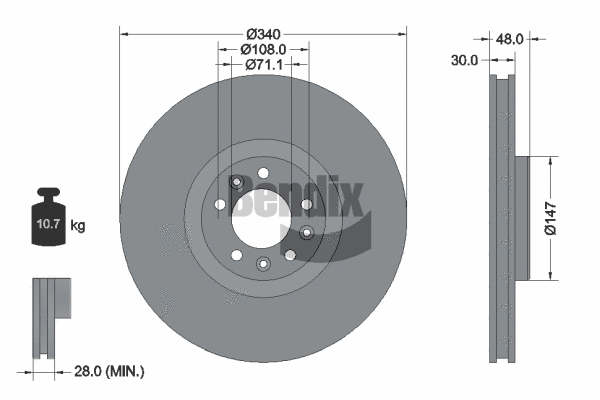 Brake Disc (BDS1301)