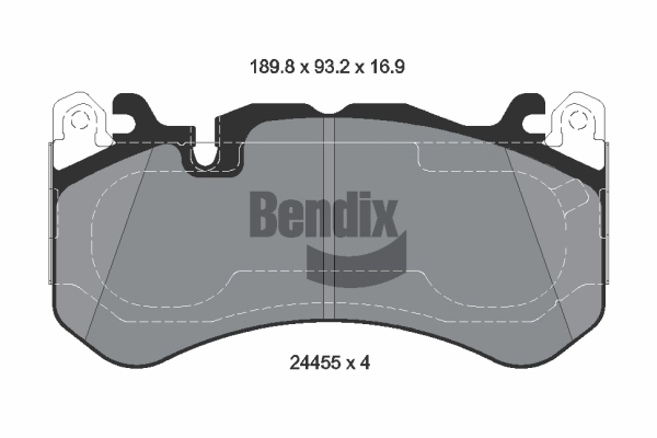 Brake Pad Set, disc brake (BPD2421)
