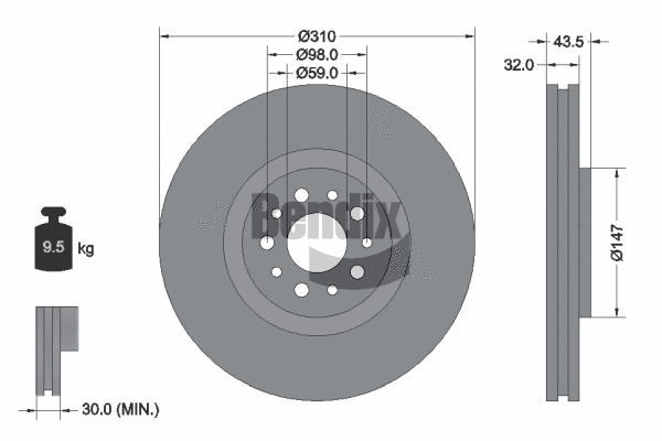 Brake Disc (BDS1888)