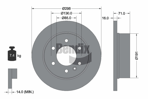 Brake Disc (BDS1075)