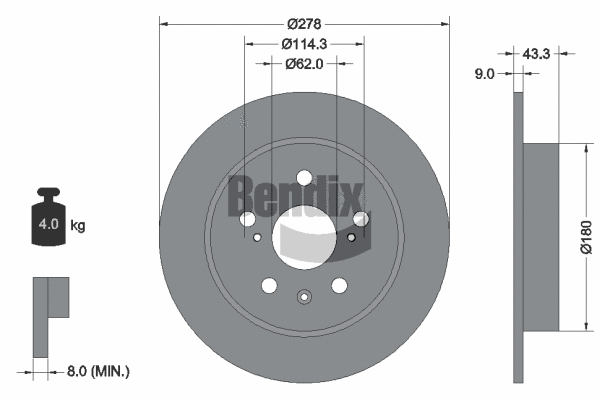 Brake Disc (BDS1841)