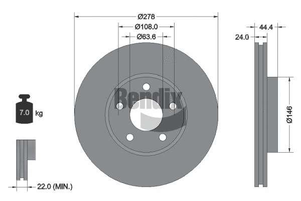 Brake Disc (BDS1264)