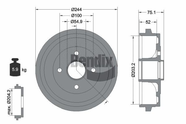Brake Drum (BDM1139)