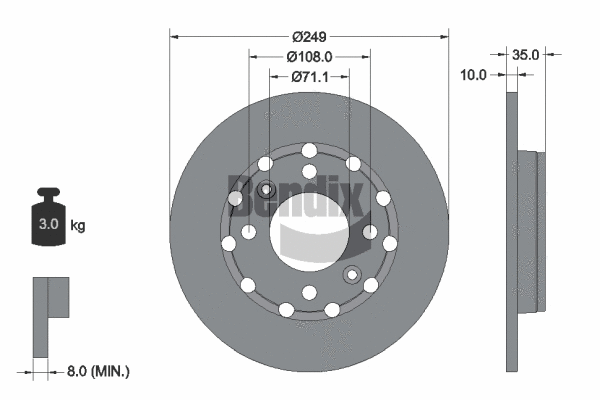 Brake Disc (BDS2254)