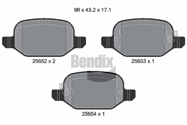 Brake Pad Set, disc brake (BPD1208)