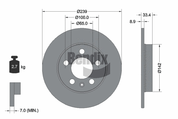 Brake Disc (BDS1668)