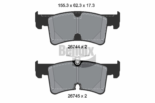 Brake Pad Set, disc brake (BPD2517)