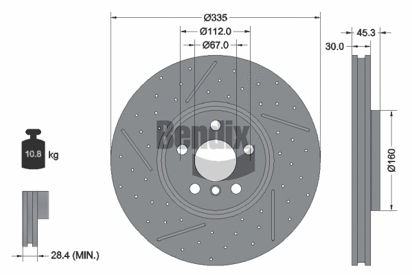 Brake Disc (BDS2236HC)