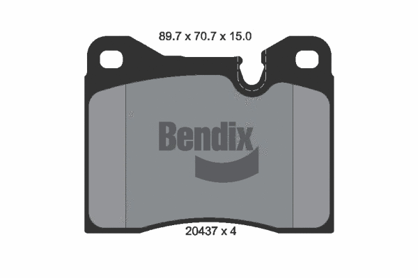 Brake Pad Set, disc brake (BPD1315)