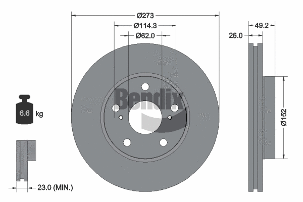 Brake Disc (BDS1282)