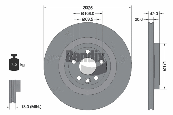 Brake Disc (BDS1611HC)