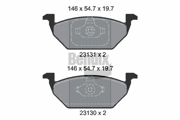 Brake Pad Set, disc brake (BPD1013)