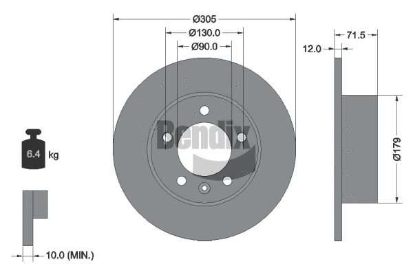 Brake Disc (BDS1024)