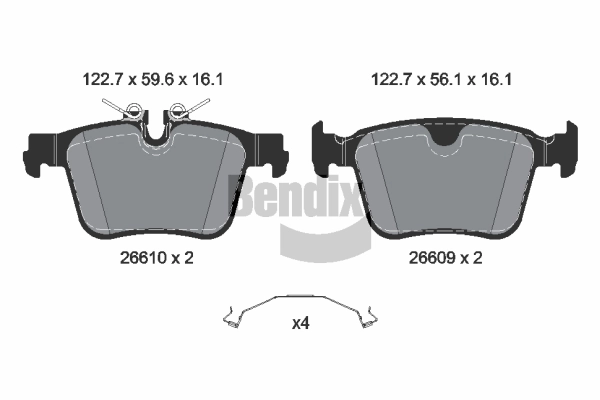 Brake Pad Set, disc brake (BPD2524)