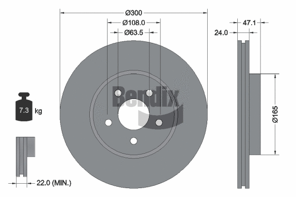Brake Disc (BDS1236HC)