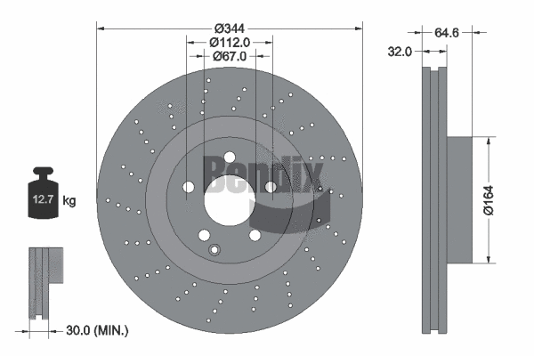 Brake Disc (BDS1777HC)