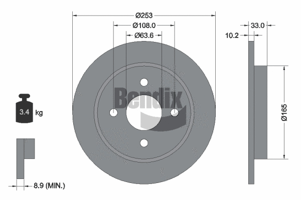 Brake Disc (BDS1331)