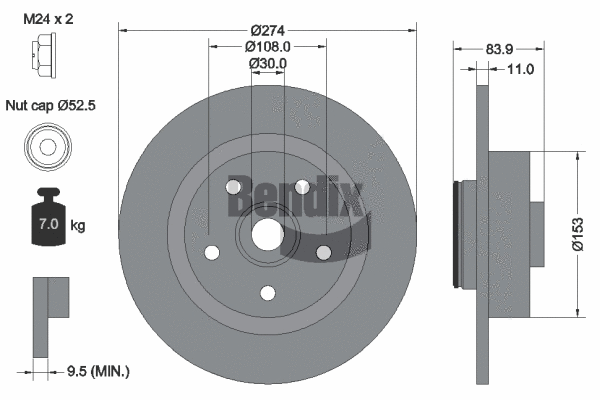 Brake Disc (BDS1211)