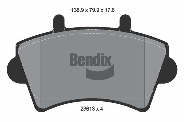 Brake Pad Set, disc brake (BPD1155)