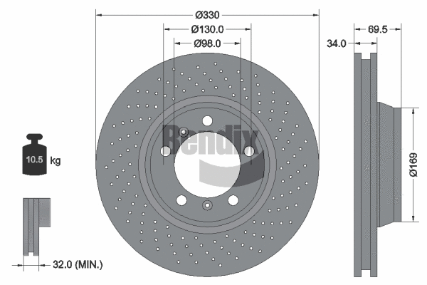 Brake Disc (BDS2120RHC)