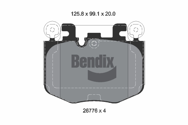 Brake Pad Set, disc brake (BPD2538)