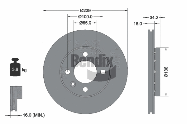 Brake Disc (BDS1144)