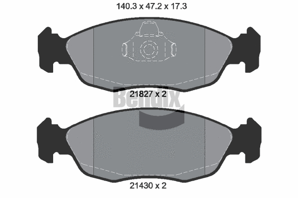Brake Pad Set, disc brake (BPD1389)