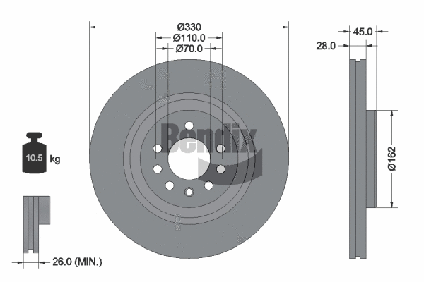 Brake Disc (BDS2205)