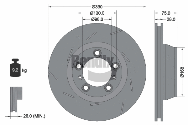Brake Disc (BDS2082LHC)