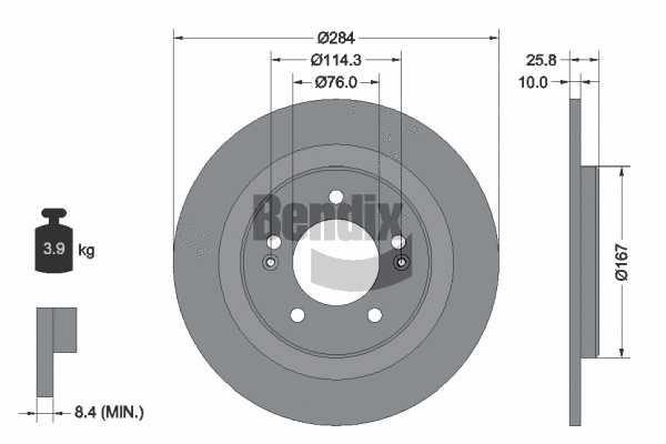 Brake Disc (BDS1525)