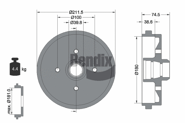 Brake Drum (BDM1005)
