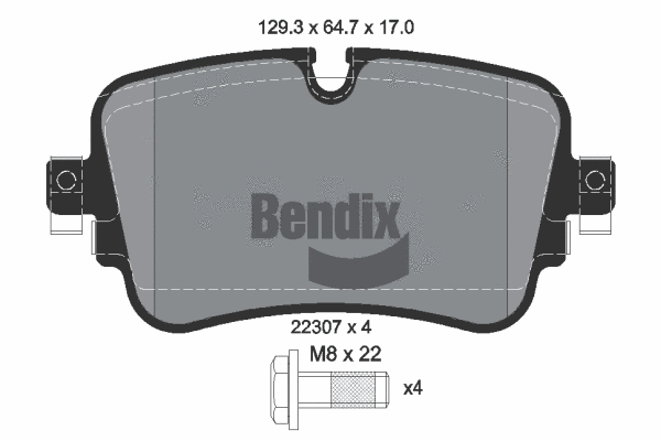 Brake Pad Set, disc brake (BPD1562)