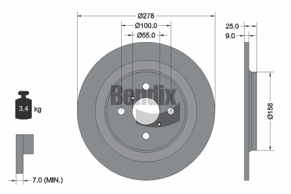 Brake Disc (BDS1376)