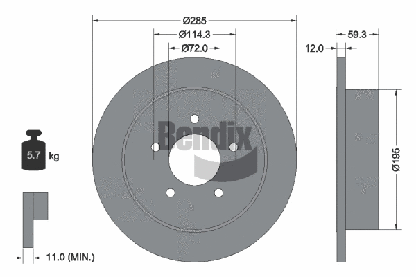 Brake Disc (BDS1925)