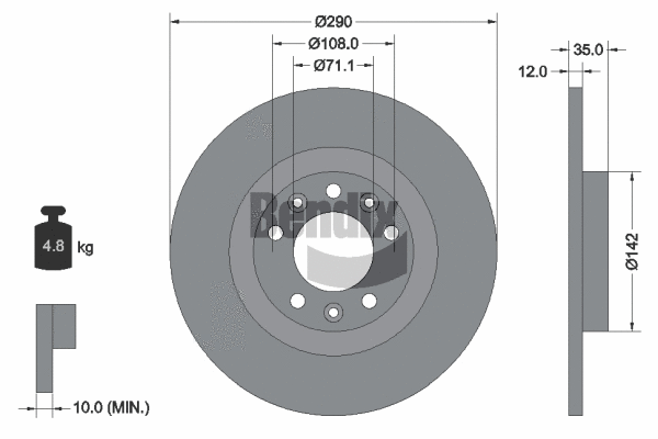 Brake Disc (BDS1220)