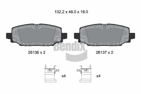 Brake Pad Set, disc brake (BPD2479)