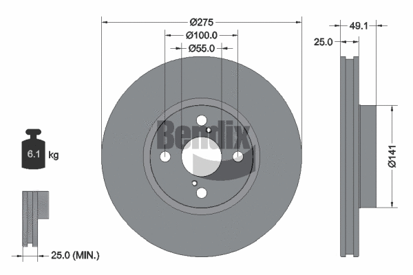 Brake Disc (BDS1700)