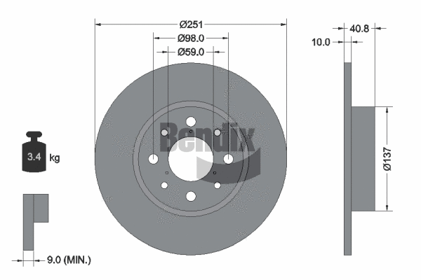 Brake Disc (BDS1317)