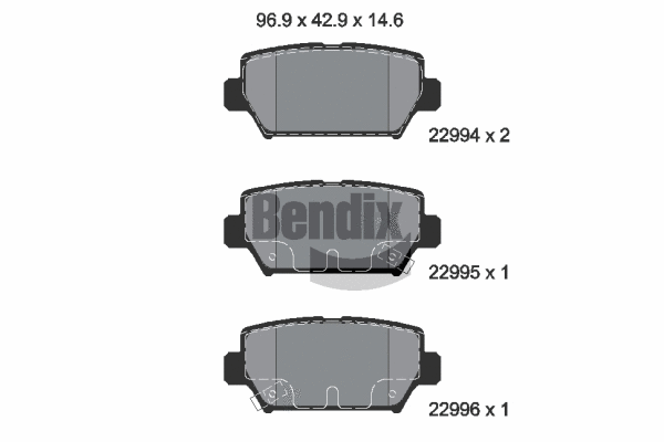 Brake Pad Set, disc brake (BPD2474)
