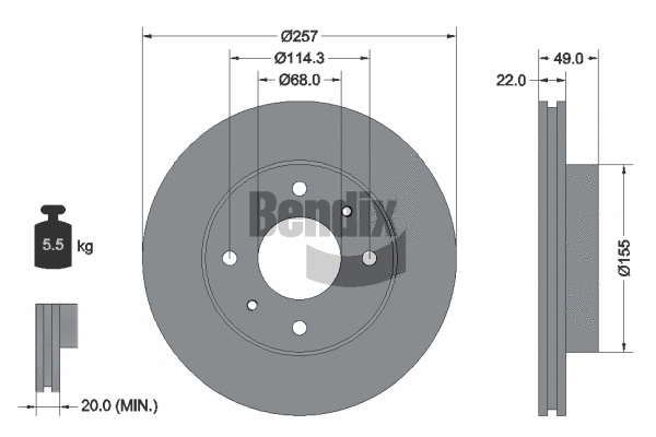Brake Disc (BDS1831)