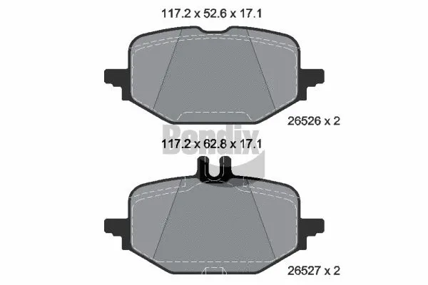Brake Pad Set, disc brake (BPD2406)