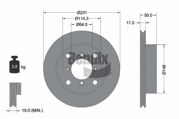 Brake Disc (BDS1688)