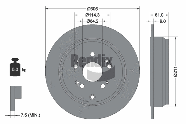 Brake Disc (BDS1732)