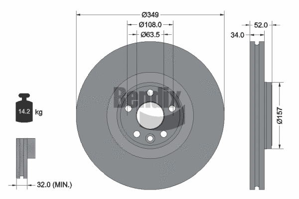 Brake Disc (BDS1586HC)