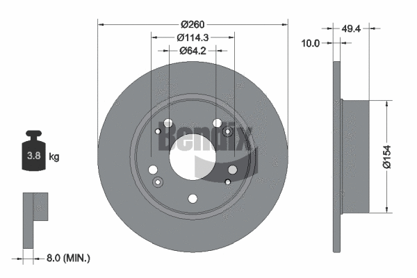 Brake Disc (BDS1715)