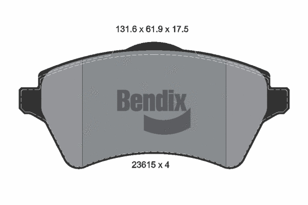 Brake Pad Set, disc brake (BPD1332)