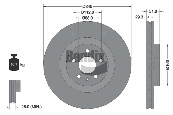 Brake Disc (BDS1709HC)
