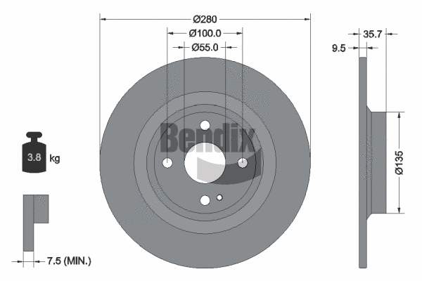 Brake Disc (BDS1619)