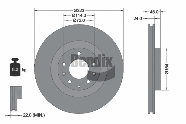 Brake Disc (BDS1972)